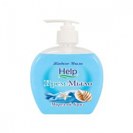Жидкое мыло "Help" Морской бриз с дозатором